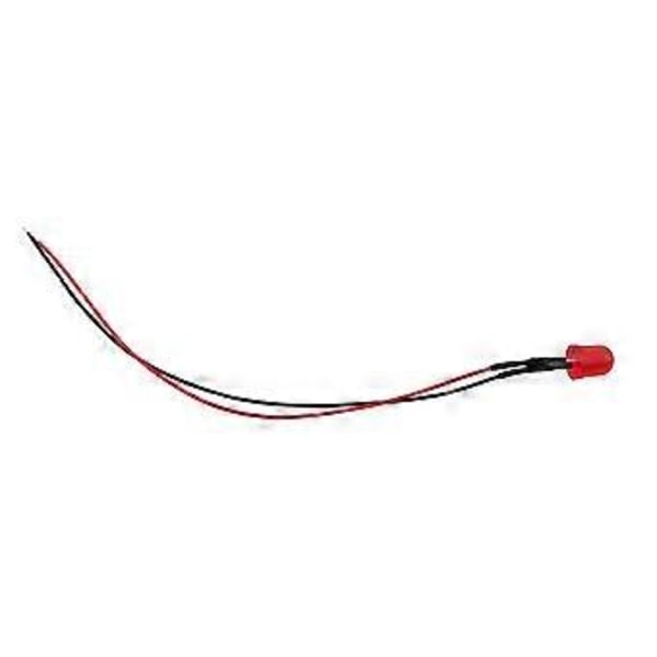 50 stk. Formonterede DC12V Diffuse LED-dioder Multi Farver Lys 10mm Rød(#9)