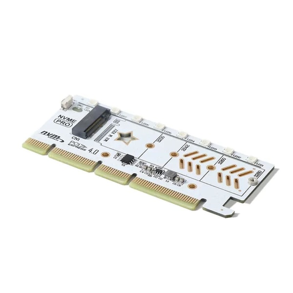 Ssd Pcie -sovitin M-key M.2 Nvme Ssd Pcie Led -laajennuskortti Pcie 4.0 X16 -kortti