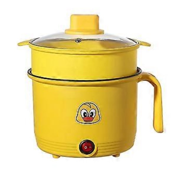Elektrisk Kasserolle Non-stick Kokeapparat med Steamer