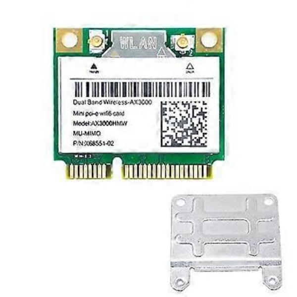 Ax3000hmw 2974mbps Wifi 6 Trådlöst Mini Pci-e Wifi-kort Ax3000 Bluetooth 5.1 802.11ax/ac 2.4ghz/5gh