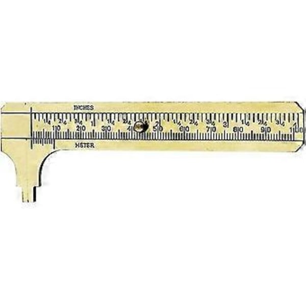 Retro Vernier Caliper Kobberlegering Mini Messing Skyvelære Lomme Skyvelære Metal Dobbelt Skala Vernier Caliper Lineal Måleværktøj 1 stk 100mm Hardware Værktøj