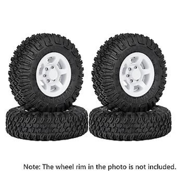 4 stk. 85 mm 1,55 tommer gummihjul dæk til 1/10 Rc Crawler bil Axial Jr Rc4wd D90 Tf2 Cc01 Lc70