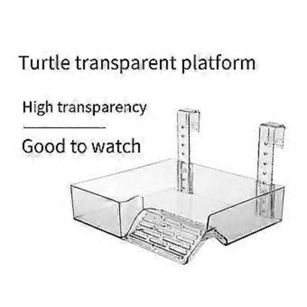 Skilpadde Hvileplattform, Reptilhabitat, Hengende Skilpadde Tank Plattform, Akryl Reptil Rampe Dokk Skilpadde Terrasse