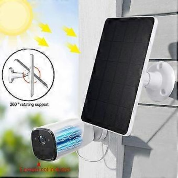 Aurinkopaneeli 10W Akkulaturi Type C -ulostulolla Kameran lataus Aurinkopaneeli kodinkoneille