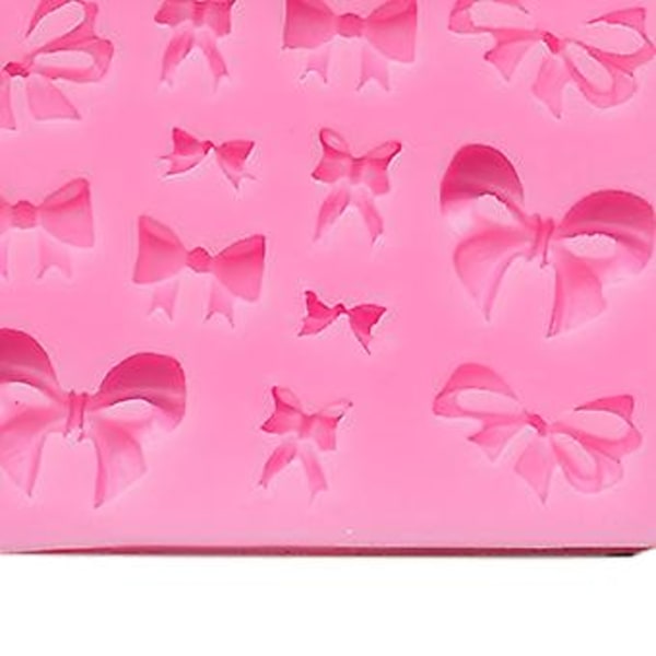 Silikone Neglekunst Form DIY Støbning Bueformet Udskåret Mønster Negledekoration Form til Vedhæng Chokolade Pink