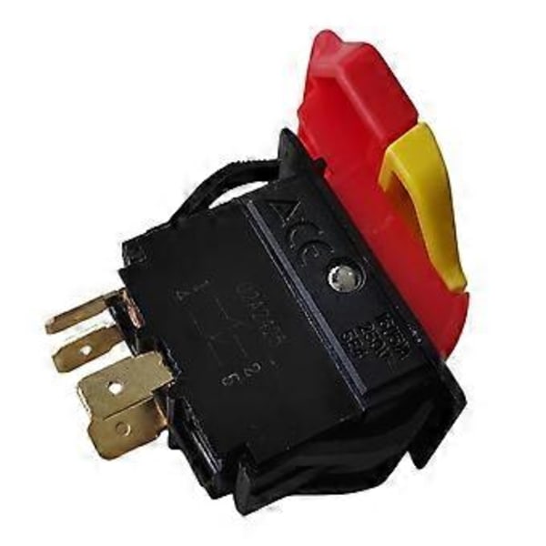 På/Av Paddelströmbrytare 20/12A 125/250V 4-stift för 137-serien Bordsåg & Borrpress 0LWG 27A1 0LWC 0LVW
