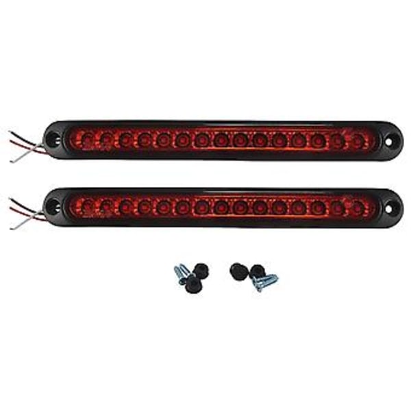 2 kpl 10 tuuman 15 LED perävaunun LED-jarruvalo- ja vilkkupalkki raskaan kaluston veneeseen