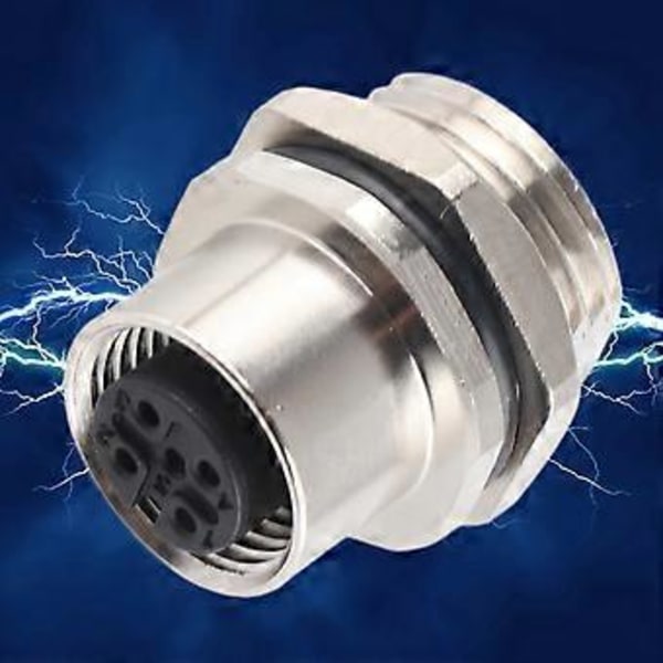 M12BS5 Panelmonterat Uttag M12 IP67 Vattentät Kontakt 5-pin Kontaktadapter