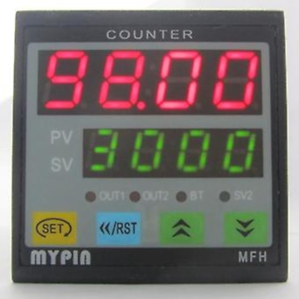4 Digital Tæller Længde Tæller Længdemåler - functal Intellint 90-260v Ac/ Preset Re