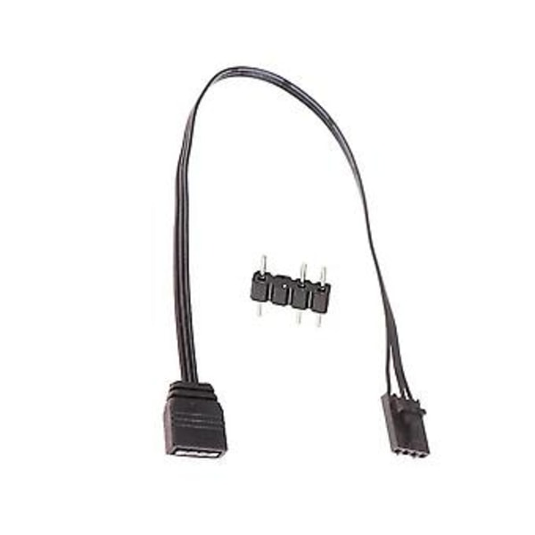 4-nastaisesta RGB:stä tavalliseen Argb 3-nastaiseen 5 V:n adapteriliittimeen Rgb-kaapeli 25 cm