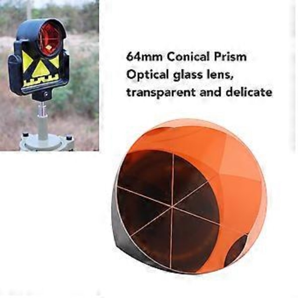 64 mm pyramidiprisma optinen lasilinssi prisma kuparipinnoitettu kartioprisma mittaukseen ja kartoitukseen