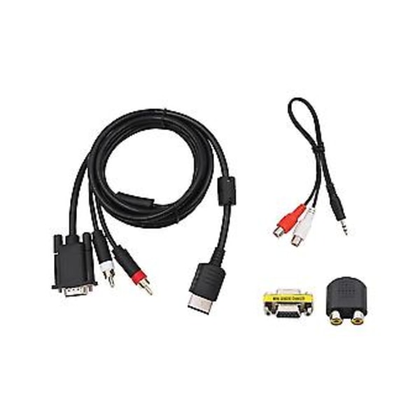VGA-kabel for Cast High Definit + 3,5 mm til 2-adapter