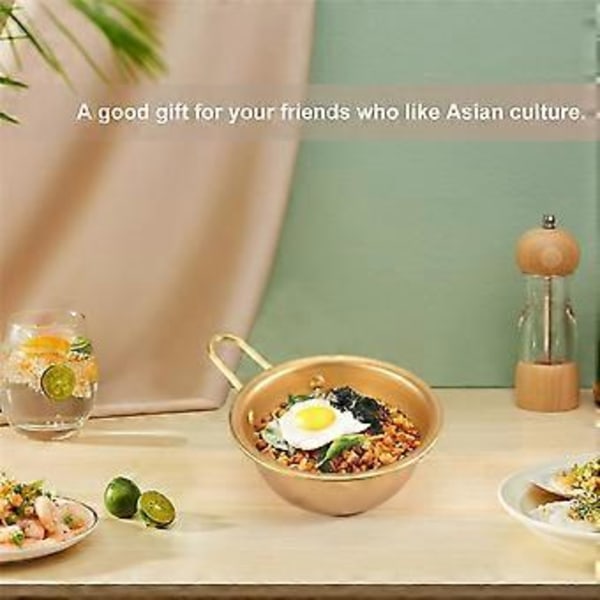 2 st Makgeolli-skålar Aluminium Koreanska traditionella skålar för koreanskt rårisvin
