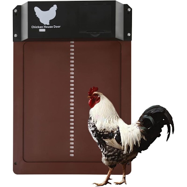 Second generation automatic chicken coop door with light detection, automatic on and off of chicken coop door in the morning and evening, chicken co