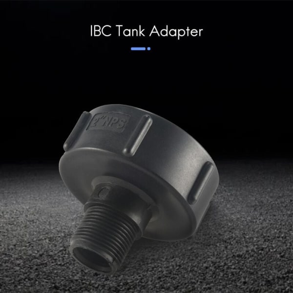 2 stk IBC Tote Adapter 275 330 IBC Adapter Fin Tråd 2 Tommers Vann Tank Hage Slange Adapter Kobling
