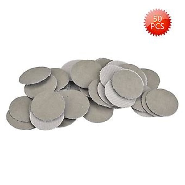 50 stk. Krog og Løkke 25 mm Slibeskiver, Slibe- og Poleringspapir, 5000# Slibepapir til Glat Finish og Detaljearbejde