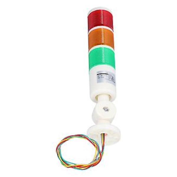 BERM Signal Torn Alltid Ljusstark LED 3 Färger Alarm Lampa Fällbar Varningsanordning AC220V