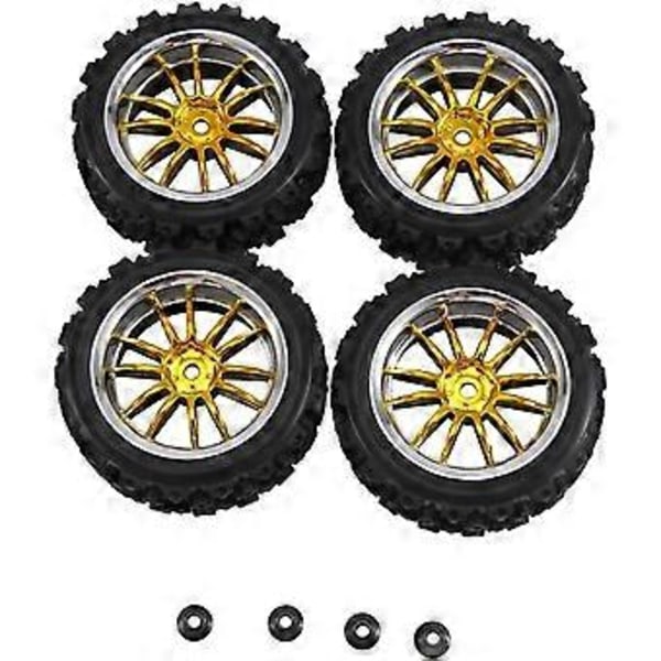 4 kpl 12 mm Hex-vanteen ja OD 2,59 tuuman kumirenkaat RC 1/10 On-Road Touring -autoon, B