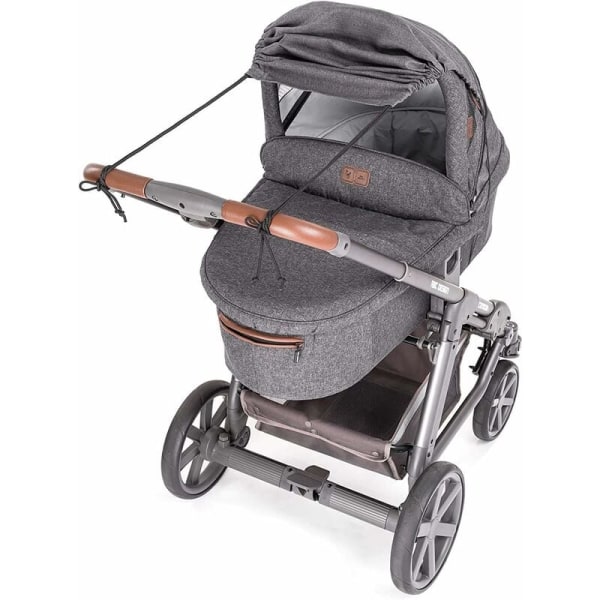 Universal baby solsejl til barnevogn, klapvogn, buggy og klapvogn solsejl med UV-beskyttelse 50+ og op og ned glidefunktion