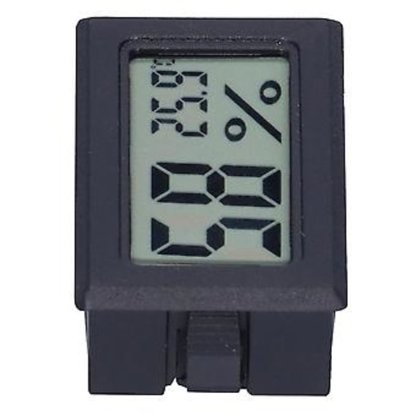 Digital Temperaturmätare med Display ABS Miljövänlig Inomhustermometer för Smarta Hem FY11001Svart