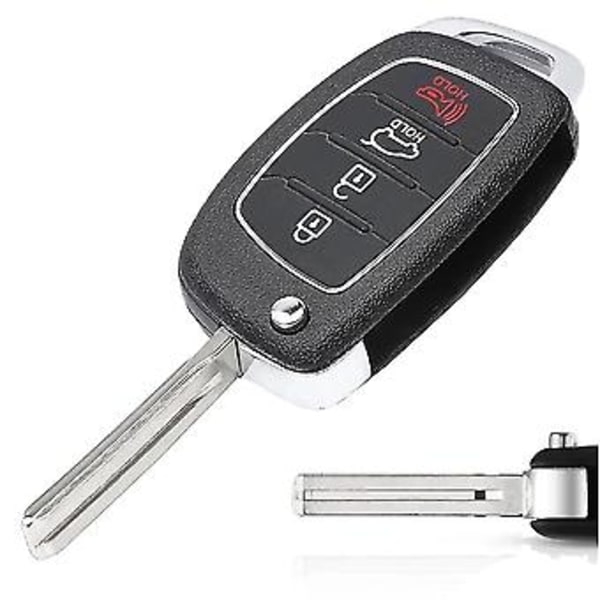 Ny Tq8--4f25 95430-d3010 Flip Fjernbetjeningsnøgle Fob 4 Knapper 43hz Nøglefri Adgang Til 2015-2020