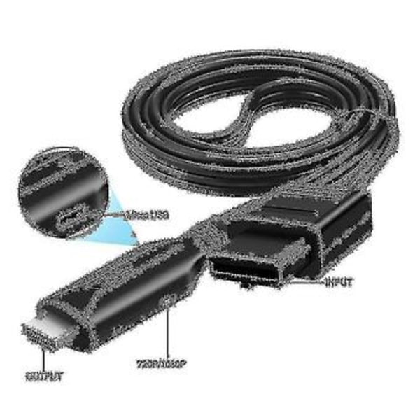 Wiistar Hd N64 til HDMI-kompatibel Konverter Hd Link Kabel Kompatibel N64/Gamecube/Snes Plug And Play 1080p Hdmi-kompatibel Konverter