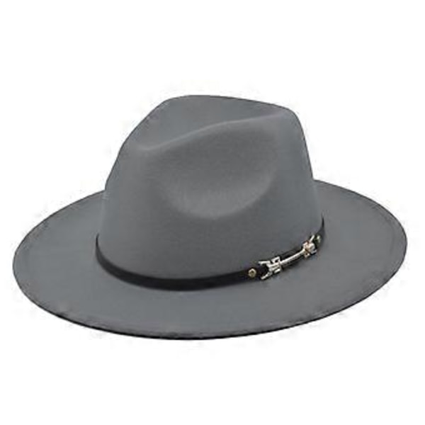 Ny koreansk stil mote elegant jazzhatt ullhatt dame vår og høst vinter ull retro litterær stor brem hatt