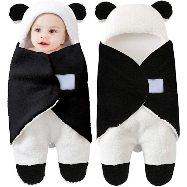 Baby Hooded Swaddle Blanket Fleece Sleeping Bag