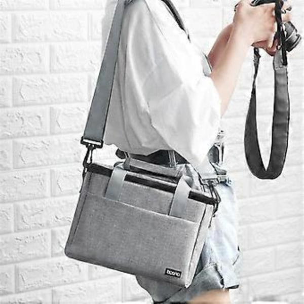 Vattentät DSLR Kameraväska, Objektivförvaring Axelväska för ,, - Micro-Single Handväska, Fotografiutrustning, Svart, S