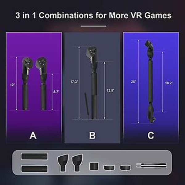 Dual Saber Extens Grip For Pro Tilbehør Spille Beat Saber Spill S Vr A