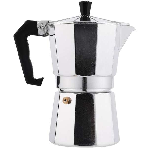 Moka Pot Italiensk Kaffemaskin Geyser Kaffebryggare i aluminium Latte Spis Kaffe Barista Tillbehör