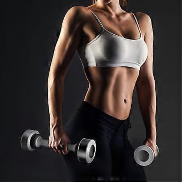 Enkel Hantel Skakvikt Swing Hantel Man Kvinna för Träning Fitness Träningsutrustning, Vit
