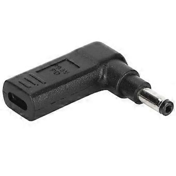 4.8x1.7mm Typ‑C Hona till DC Hane Adapter Portabel Förlängning Vinkel Typ‑C till DC Adapter för Typ-C Datakabel
