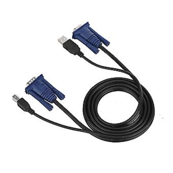 1,5 m USB 2.0 KVM-switchkabel Multifunktionell kabel bekväm för PC-dator
