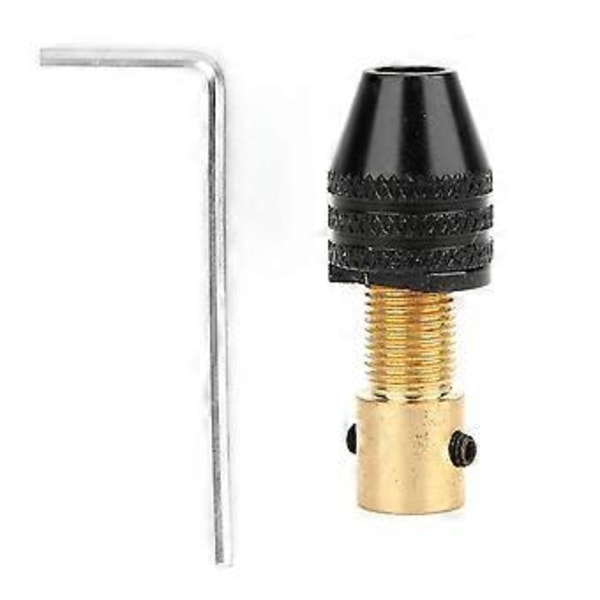 Chuck Messing Sort Høj Kvalitet Mini Elektrisk Boremaskine Tilbehør 2.35mm/3.175mm Hul Diameter 2.35mm Sæt (sort chuck med stang)