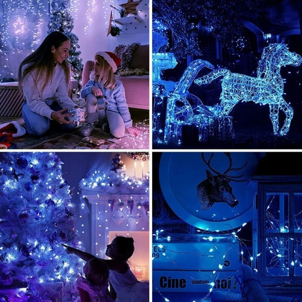 12 st batteridrivna mikro ljusslingor, 20 LED koppartrådslampor, 2 meter batteridrivna mini LED ljusslingor för födelsedagsfest, bröllop, juldekorationer
