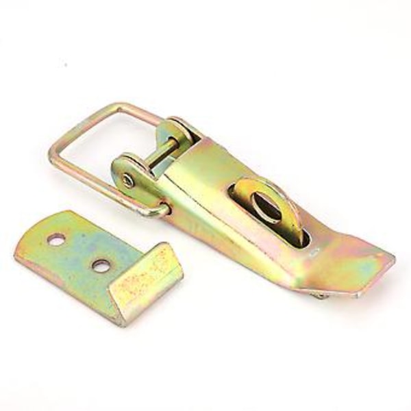 4 st Hasp Lås Set - Zinkpläterad Järn Låda, Resväska & Box Spänne Fästen - Hållbar & Säker, Enkel Installation, Idealisk för Hem & Kontor