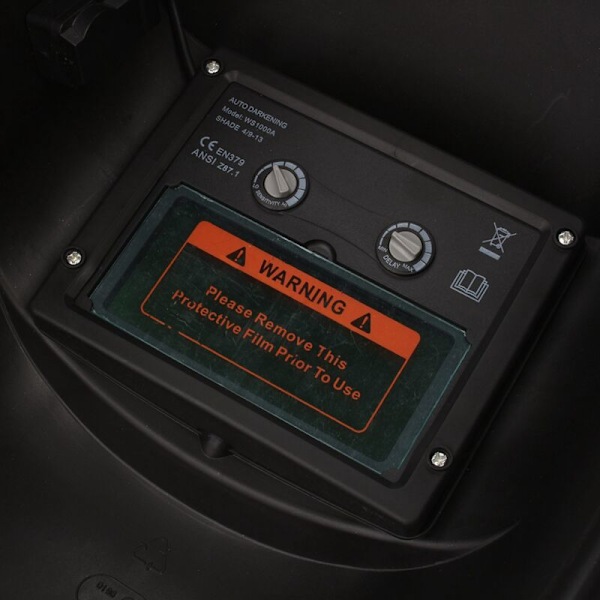 Automatisk mörknande svetshjälm, batteridriven och soldriven DIN913 automatisk skuggning + automatisk slipfunktion MIG/ARC/TIG svetshjälm svetsutrustning
