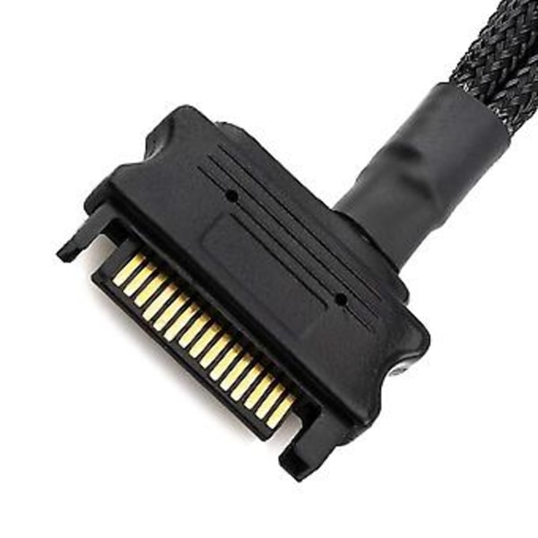 Ing Tuuletinadapterikaapeli, 15-nastainen Sata - 4 x 3-nastainen / 4-nastainen Pmw 12v PC-kotelotuuletinadapterikaapeli 15:een