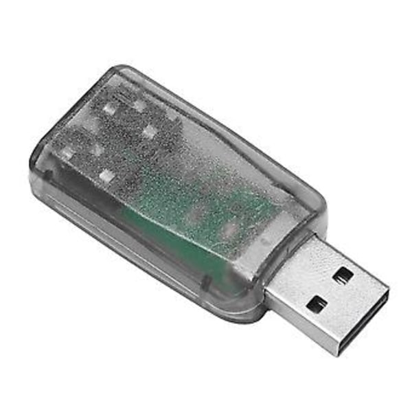 USB - 3,5 mm:n mikrofonikuulokeliitäntä Stereo Kuulokemikrofoni 3D-äänikortti Audioadapteri PC:lle