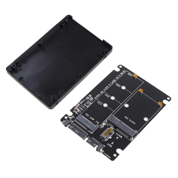 2 i 1 Msata/til M.2 Ngff til Sata3 Adapterkort Kabinet til 2,5\" Ssd Pc