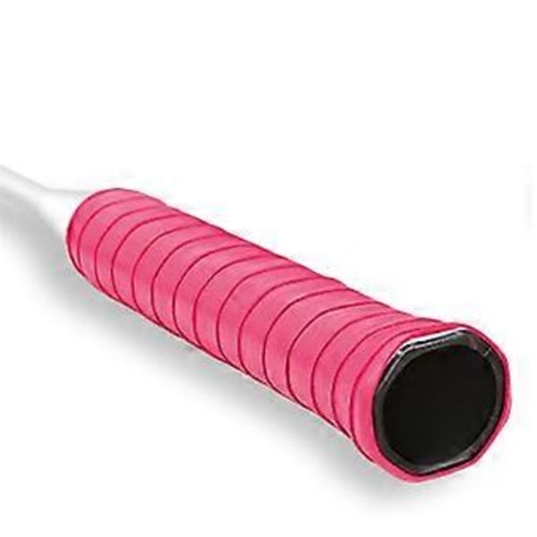 Pink Badmintonketchergreb med skridsikre, slidstærke tennisketcherhandsker, skridsikkert greb til fiskestang