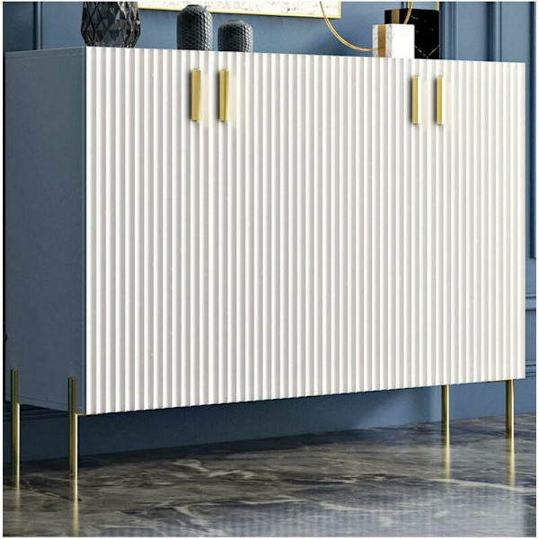 4 Gull Metallmøbelben, Moderne Erstatningssofaben, DIY-ben for Sofabord, TV-skap, Baderomsskap med 16 Skruer + Gulvbeskyttelse +
