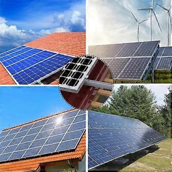 Solpanel Monteringsfäste Fotovoltaisk Panel Skena Solpanel Monteringsmodul med Mitt för Trapetsformat Tak 35mm