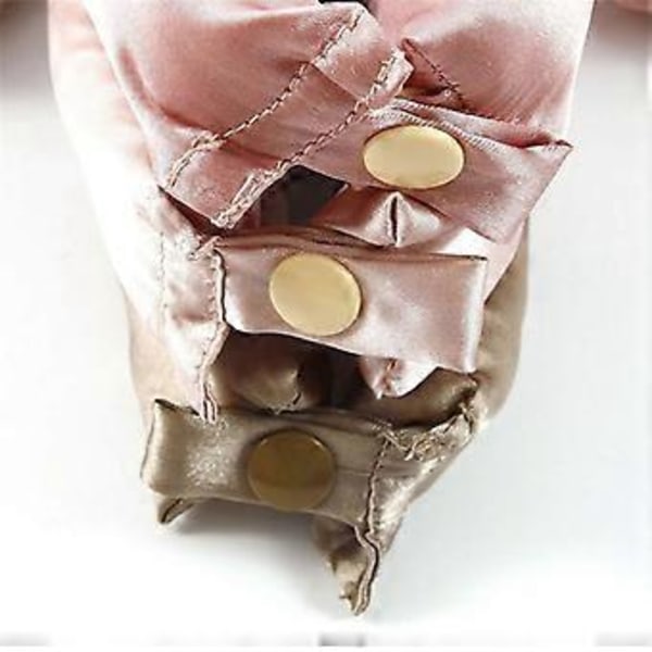2 stk. Satin Heatless Curler til langt hår. Hårlokker Krøllejern Krøllehovedbånd Sæt Beige