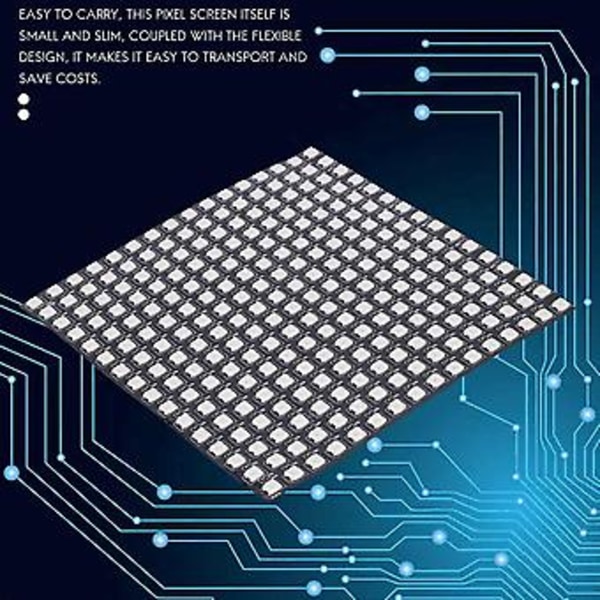 Ws2812b Led Rgb Fleksibelt Pixel Panel 16x16 Individuelt Adresserbart Panel Lys Led Modul Skærm