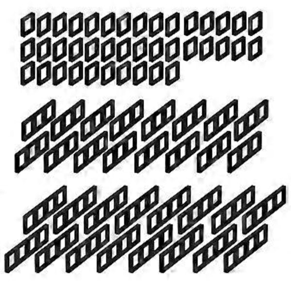 Bryterskum Mekanisk Tastatur Sandwich Bomull Brytersvamp Skum Plasseringsbrett Klistremerker 3-Hulls 4-Hulls 1-Hulls 72STK