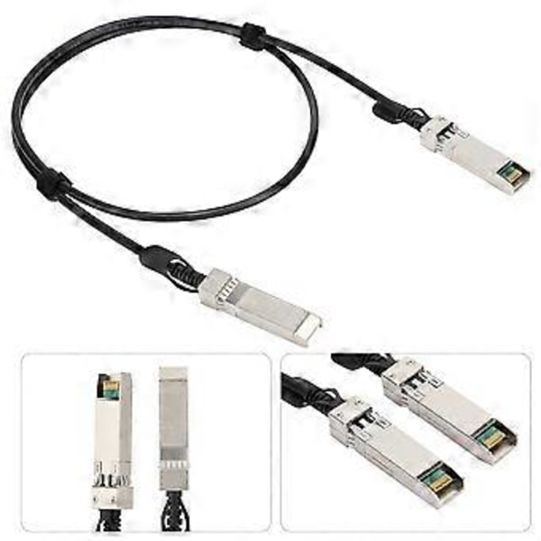 PVC SFP til SFP DAC 25Gbps Kabel Sort Til Routere Firewalls Netværkskort Transceivere