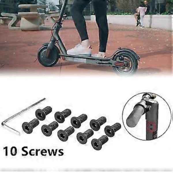 10 stk. Elektrisk Scooter Pande Stang Skrue Reservedele Til Ninebot Es1 E Es4 Stang Base Elektriske Scootere Tilbehør
