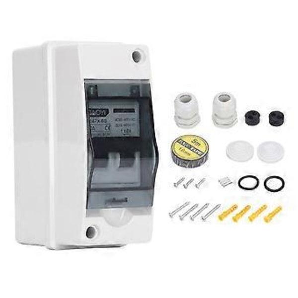 2P DC Mini Brytare IP65 Vattentät Pa66 Frånkopplingsbrytare för Solcellsanläggning AC90-400V DC12-400V 10A
